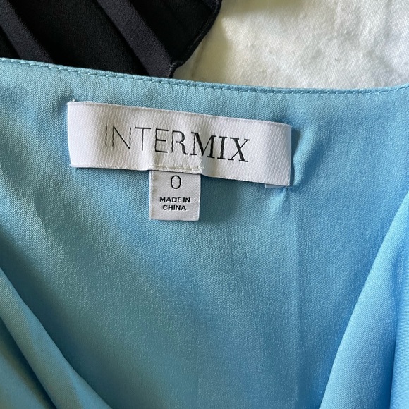 Intermix ombré silk slip dress with cowl neck line - Picture 3 of 10